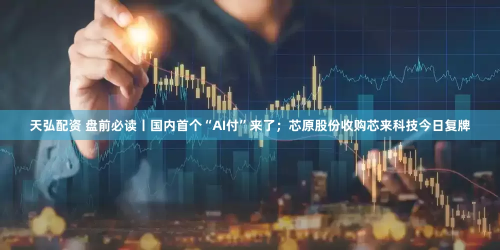 天弘配资 盘前必读丨国内首个“AI付”来了；芯原股份收购芯来科技今日复牌